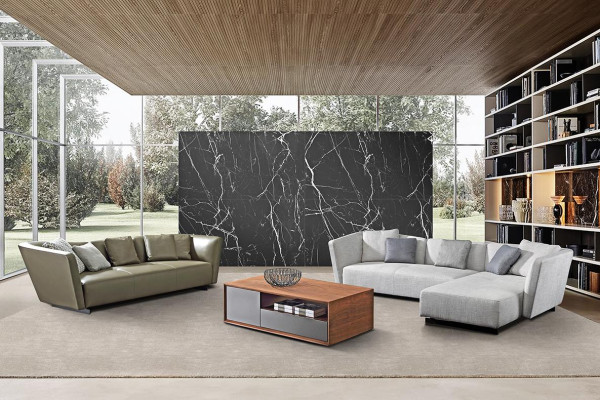 Divano angolare Divano Divanetto angolare + Divano a tre posti 3 posti Divani Divanetti Tessile