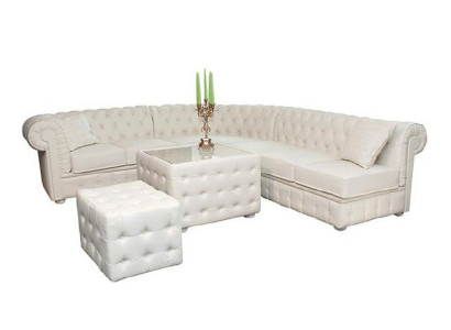 Divano ad angolo Chesterfield Divano in pelle Divano ad angolo imbottito Divano insieme Classico