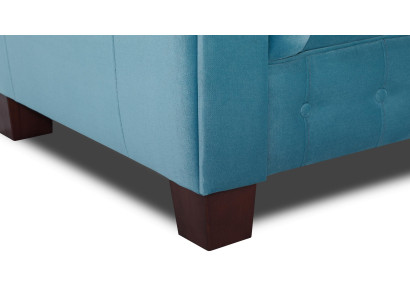 Chesterfield 2+1+1 Set di divani in tessuto Poltrona Divano Divani