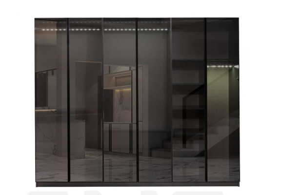 Set da camera da letto di lusso Mobili design Letto di lusso Armadio in legno