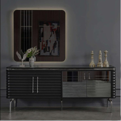 Mobili da sala da pranzo completi Design sideboard tavolo da pranzo di lusso 4 sedie