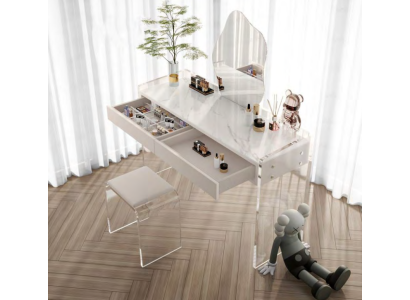 Bianco elegante design del tavolo da trucco camera da letto cassetti mobili in legno