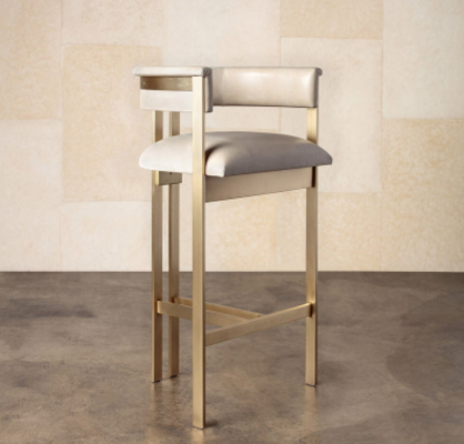 Mobili da pranzo Sedia beige a 1 posto Poltrona design a braccioli