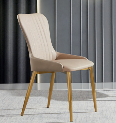 Sedie da pranzo in tessuto verde, poltrona singola di lusso in legno.