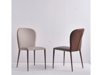 Mobili per sala da pranzo Sedia beige di design Mobili in legno moderni Nuove sedie a sdraio