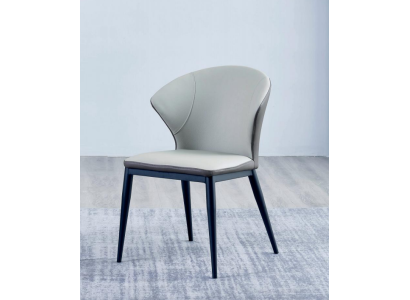 Sedie imbottite bianche in tessuto design, sedie da pranzo in legno pregiato.