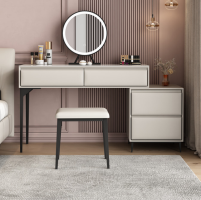Camera da letto mobili in legno lussuoso tavolo da toeletta design specchio da trucco