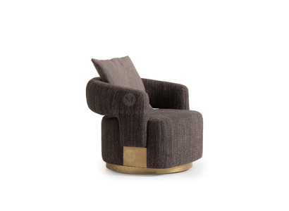 Poltrona monoposto grigia in legno per soggiorno. Poltrona reclinabile TV per il relax.