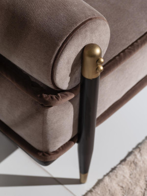 Soggiorno completo Tre posti Tavolini Grigio 3 pz Divano in stoffa