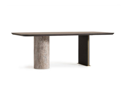 Tavolo da pranzo tavolo da pranzo tavolo sala da pranzo legno marrone 220 cm moderno