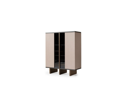 Mobile bar vetrina bar mobile in legno moderno per soggiorno.