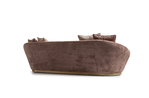 Set di divani in tessuto divano a tre posti poltrona beige.