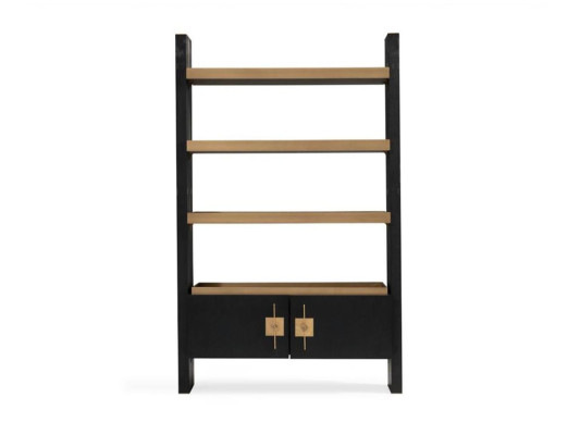 Design armadio con ripiani Armadio in legno nero e oro Armadio in legno