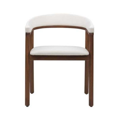 Sedia da pranzo Sedia in legno bianco Moderno poltroncina con braccioli.   Sedia da pranzo Sedia in legno bianco Poltroncina moderna con braccioli.