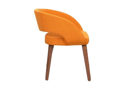 Sedia arancione per sala da pranzo singola con braccioli imbottiti sedie sedia sedie in legno