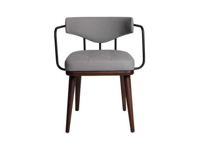 Sedia da pranzo di lusso Sedia moderna con schienale Sedia con braccioli Sedie in legno