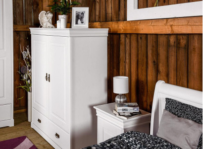 Set da camera da letto design country house mobili di lusso letto comodino cassettiera 6 pezzi.