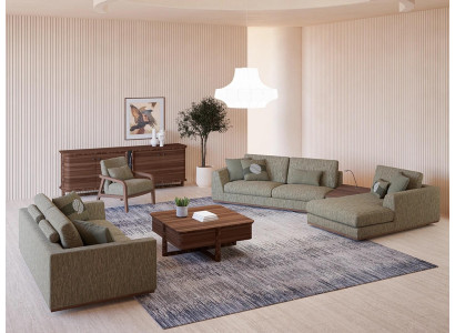 Set di divani completo 3 pezzi Divano a due posti Relax Divano ad angolo Forma ad L Moderno Poltrona