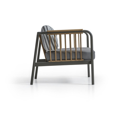 Poltrona moderna grigia sedile design soggiorno arredamento nuovo mobili