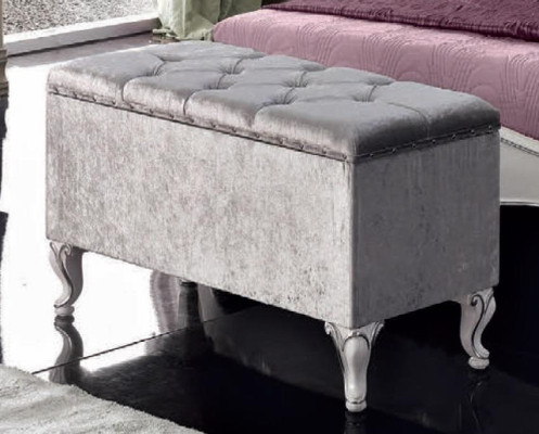 Poggiapiedi Divano Pouf Imbottito Poggiaoggetti Poggiapiedi Pouf Sedile Banca Art Deco Nuovo