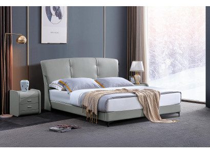 Letto da camera di lusso Letti classici Mobili moderni Struttura del letto Beige