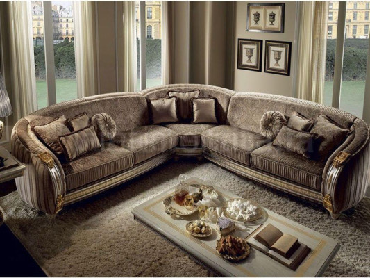 Divano a L in pelle, divano, divano ad angolo design per arredamento.