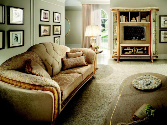 Classe di lusso 3+1+1 set di mobili italiani per divano divano nuovo arredoclassi