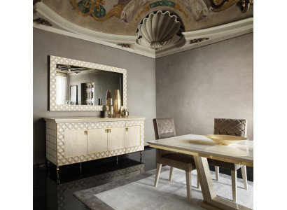 Tavolo da pranzo + 8 sedie Tavolo da pranzo Stile Rococò Barocco Art Nouveau Reale lusso