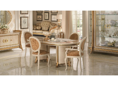 arredoclassic ™ Tavolo da pranzo 8 sedie Sala da pranzo Tavolo Rococò Barocco