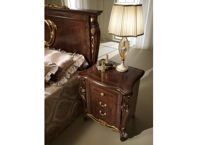 Letto matrimoniale in legno design letto stile antico barocco rococò 2 comodini nuovi