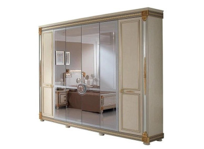 Mobili classici Armadio Armadio Armadio Guardaroba 6 ante Legno Nuovo