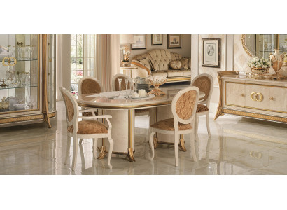 Set da sala da pranzo italiano arredoclassic con 7 pezzi: sedia, tavolo da pranzo.