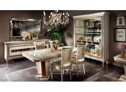 Tavolo da pranzo Set da pranzo Gruppo da pranzo Mobili Tavolo 5 pezzi Sedia 4x Sedie arredoclassic