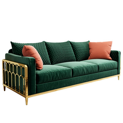 Divano in pelle Divano Imbottitura Seduta 3+2+1 posti Set di divani Design Divani Sofa