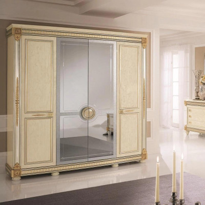 Armadio per abiti di lusso Armadi a specchio Mobili dai designer Abitazioni in legno nuove