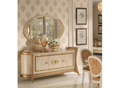 Mobile + specchio Mobile da camera da letto Comò Barocco Rococò classico moderno