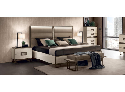 Letto imbottito classico Letto matrimoniale in legno 180x200 cm Letti Hotel Camera da letto Nuovo