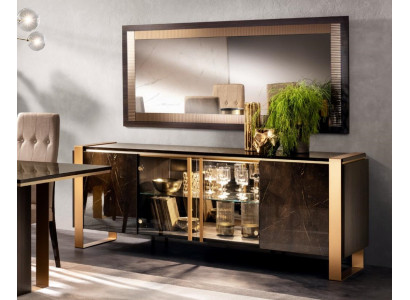 Comò Credenza Comò Credenze Soggiorno Barocco Tavolino Specchio Nuovo