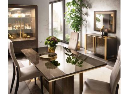 Tavolo da pranzo Set sala da pranzo Gruppo di pranzo Tavolo classico 5 pezzi Set Sedia 4x Sedie