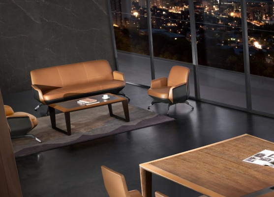 Poltrona Design Divano Divano Relax in Pelle Lounge Club Imbottita Sedile di Lusso