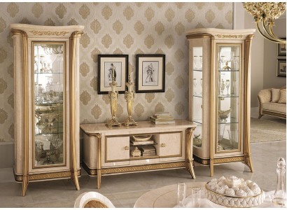 Vetrina Armadio Vetrina Vetrina in Vetro Mobili di Design Barocco Rococò Art Nouveau