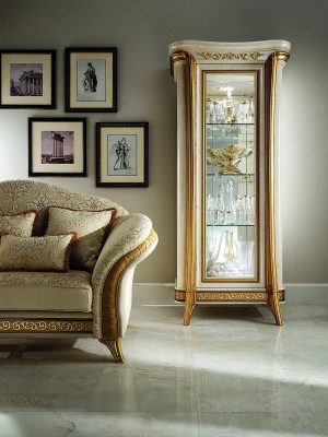 Impero stile armadio vetrina vetrina in vetro libreria