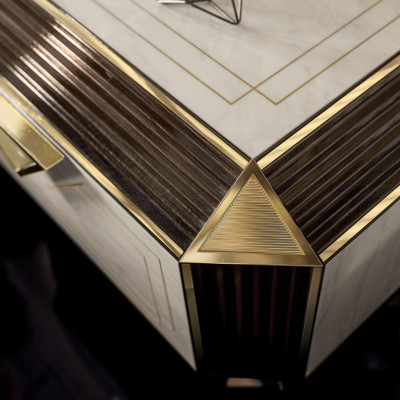 Console tavolo Tavolino da trucco Tavoli da toeletta Console arredoclassic Vetrina in legno