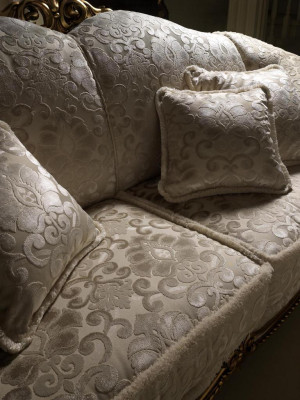 Poltrona Design Sedia Imbottita Club Nuova Relax Tessuto Tessile Lounge TV 1 Posto