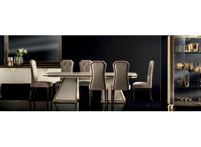 Set da 6 sedie da designer per sala da pranzo con schienale imbottito completo di sedie