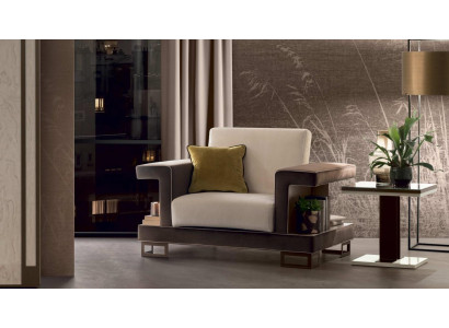 Poltrona Design Seduta Imbottita Club Relax Nuova Tessuto Lounge TV Monoposto