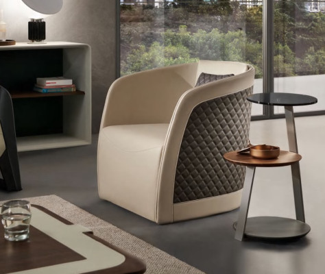 Poltrona Lounge di lusso per club televisivi imbottita, poltrona, design, divano.