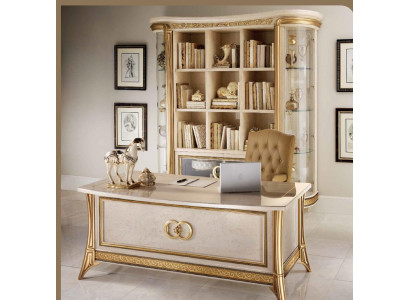 Scrivania tavolo ufficio mobili di design barocco rococò stile Liberty