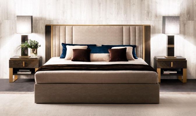 Designer Letto in Legno Camera da Letto Mobili Imbottiti di Lusso Letti Matrimoniali arredoclassic