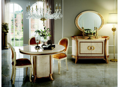 Tavolo da pranzo Tavolo Tavolo rotondo Designer Barocco Rococò classico Art Nouveau antico